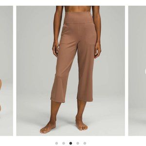 NWT Align Wide Leg Super-High-Rise Crop 23" Cacao Size 4